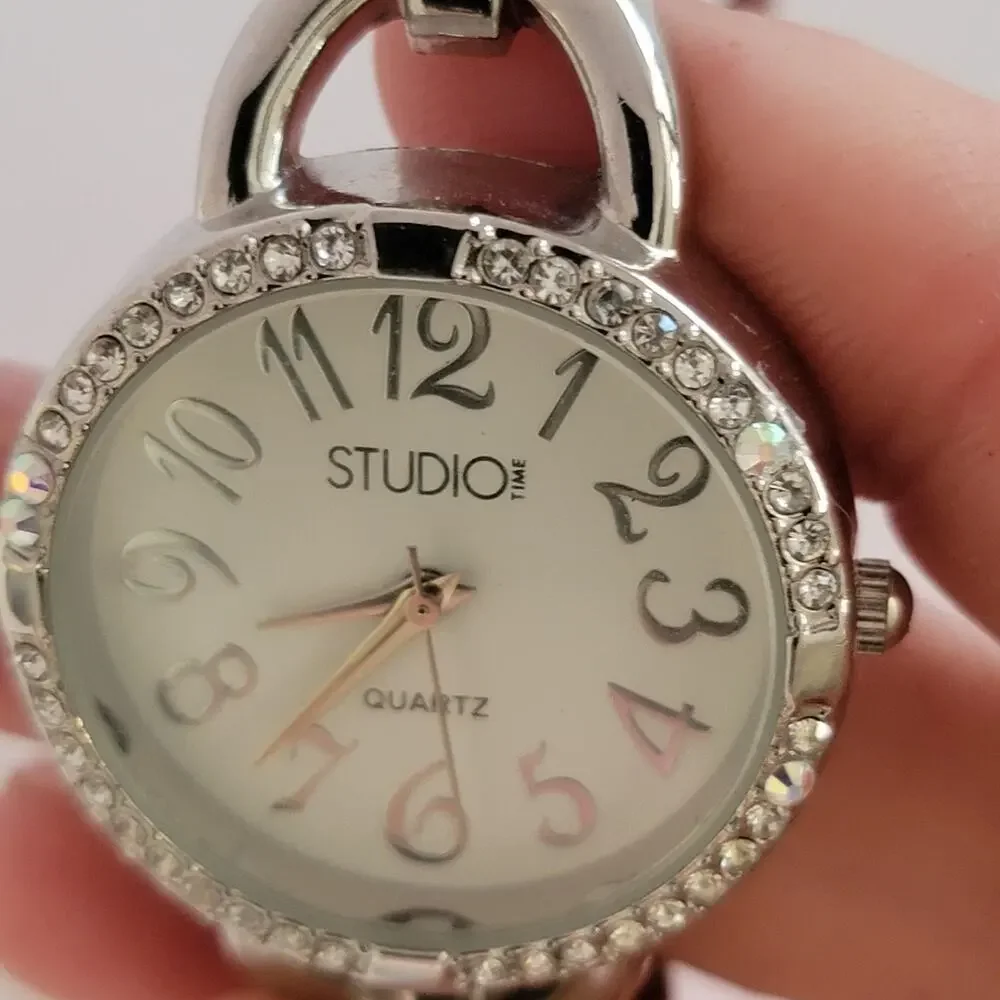 Studio Time STD06A Womens Watch Silver Case White Dial Silver Bracelet Quartz